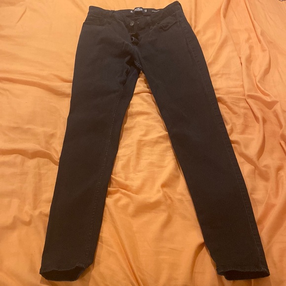 Hollister Jeans Black Hollister Low Rise Super Skinny Jeans Poshmark